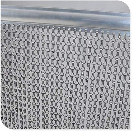 Chawniao Tenda a catena in alluminio di alta qualità, 90 cm x 210 cm, per porte, zanzariere in metallo