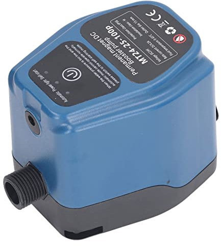 Bomba de Refuerzo de Presión de Agua, Bomba de Agua de Detección Inteligente 100W 100-240V Flujo 25L Control Manual Automático Silencioso para el Hogar (Enchufe de la UE)