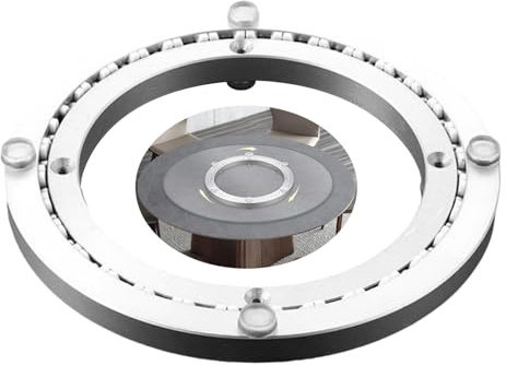 Hoiweqr Robuster Drehteller Aus Aluminiumlegierung, Tischplatte Dreh Drehteller, Glatte Drehplatte für Tischplatte, Rotierende Lager Drehscheibe, Drehbarer Sockel für Esstisch (Size : 50CM(19.6INCH))