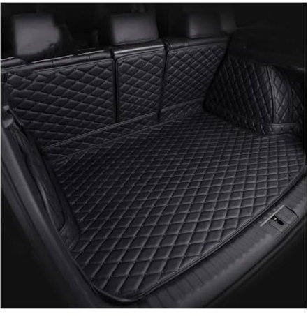 DZSCHUNLUSM Tapis de Coffre pour Chevy pour Captiva pour Spark pour Blazer pour Trax pour Equinox Tapis Coffre Voiture en Cuir Tapis Coffre Voiture(Noir)