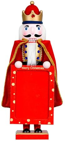 TAZIZI Cadre photo casse-noisette de Noël, petit soldat casse-noisette, décoration pour Noël, maison, table, étagère