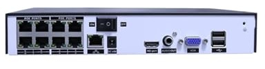 H.265+ 4CH 4k 8MP POE Sicherheitssystem-Kit Audiorecorder Rj45 Gesichtserkennung IP-Kamera Outdoor Wasserdicht CCTV Video NVR(1T,8ch NVRX4 Cam 4.0MP)