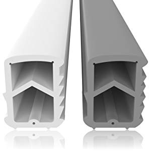Stahlzargendichtung Grau 25m - gegen Zugluft Lärm & Staub spart Heizkosten Dichtung Dichtungshöhe 16mm Dichtungsbreite 12mm Falz Türdichtung (Grau 25m)
