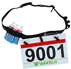 Wantalis Mixte Xtens Porte-dossard - Portez Votre Sans Épingles Fixation et Maintien Optimaux Porte Dossard, Noir, Taille unique EU