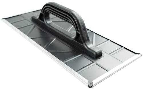 Toolty Metal Render Float 400mm, Plastic Handle, DIY, Scraper, Grater for Stripping Styrofoam, Plaster, Sanding, Tools