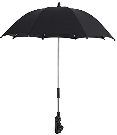 Universal Kinderwagenschirm, Sonnenschirm Regenschirm Biegsamer& flexibler Halterung Durchmesser 61.5cm