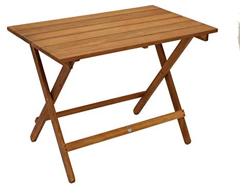 DEGAMO Klapptisch Beistelltisch Dana 90x52x65cm, Massivholz Akazie geölt