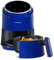 Mellerware - Freidora sin Aceite Crunchy 1230W | 7 Programas Predefinidos | Temporizador | Pantalla Digital Táctil | Air Fryer 80-200ºC | 1,5L Compacta | Sin BPA/PFOA | Cestillo Lavavajillas | Azul