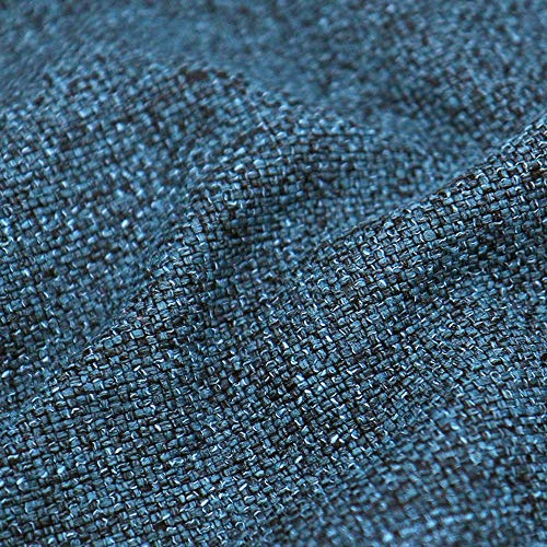 DESHOME Penelope - Tessuto al Metro Idrorepellente stoffa resistente per divani, cuscini, tappezzeria (Blu azzurro, 1 metro)