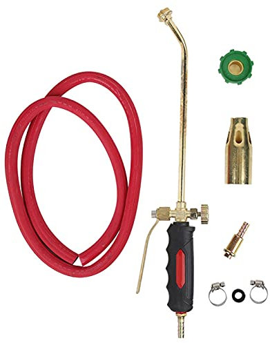 Butane Propane Gas Kit,Long Arm Propane Butane Gas Torch Burner Blow Kit Double Open YD-35 Plumbing Propane Gas Torch Burner Iron Brass Plating Cooking Torch for Meat Hair Removal