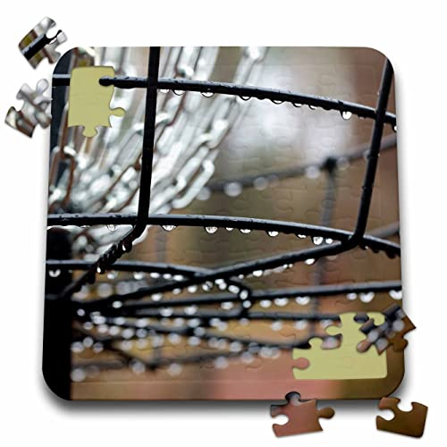 3dRose - an Abstract Macro Photograph of a disc Golf Basket After The rain. - Puzzle - (pzl-350889-2)
