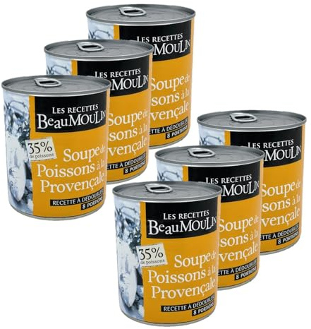 Lot 6x Soupe de poisson à la provençale - Boîte 800g