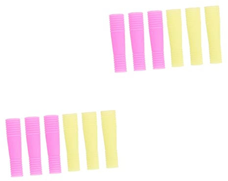 Beavorty 2 Sets Silikon-pinzettenabdeckungen Für Nagelscherenkappen Spitzenschutz Leicht Und Kompakt 6 Stück X 2