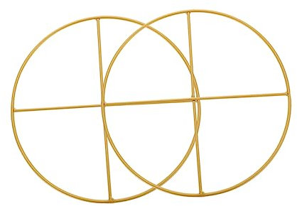 COHEALI 2pcs Iron Rings for Dreamcatcher Diy Wreath Making Hanging Hoops for Diy Crafts for Home Decor and Craft Projects