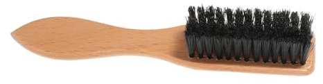 FRCOLOR Bartbürste Portable aus Wildschweinborsten mit Ergonomischem Holzgriff zur Präzisen Bartpflege und Rasur Bartstyling Hilfe für Männer