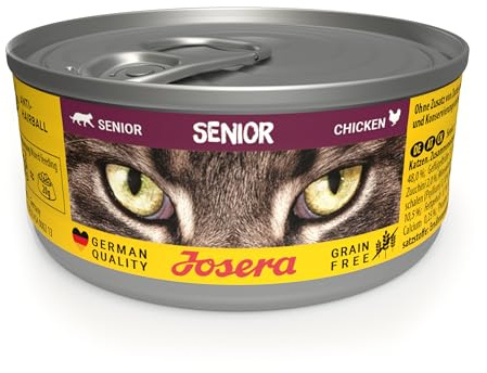 JOSERA Nassfutter Senior Chicken (12x 85g) | Katzenfutter nass mit Huhn