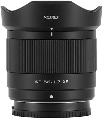 VILTROX AF 56mm F1.7 APS-C Autofokus Objektiv für Fuji X-Mount Kamera, leichtes Portraitobjektiv kompatibel mit Fujifilm X-T5 X-T4 X-T30 II X-S10 X-T200 X-H1 X-H2 X-T3 X-T100