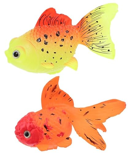 POPETPOP 2St Aquarium Fische künstlicher Aquarium schwimmende Fische Dekorationen für Aquarien Schwimmendes Fischdekor für Aquarium Deko