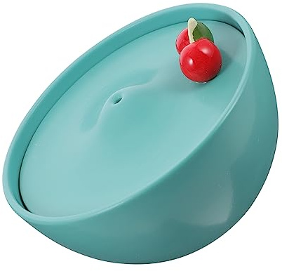 Keramik Wasserbrunnen für Katzen, USB, 1 Stück, Grün, Katzenform