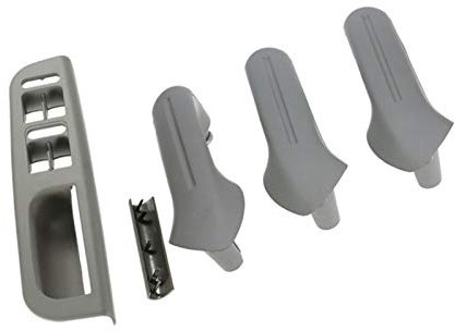 XUBOR Auto Auto Fenster Schalter Panel Blende Innen Tür Haltegriff, for VW, for Jetta, for Golf, MK4 1999-2004 Grau Auto-Styling Fahrzeug-Innengriffabdeckung