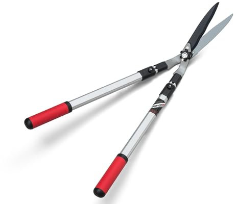 Kimura® Pro Heavy Duty Lawn Shears - Premium Grass Shears, Wavy Japanese SK5 Steel Blades, Lightweight Handles, Ideal Shears for Edging, Lawn Trimming & Gardening - 780-1180mm