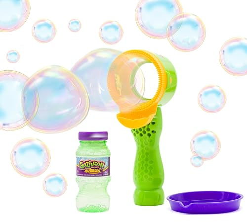 Gazillion Bubbles VorTech Wand – handhållen bladlös bubbelfläkt – säker, bladlös design – perfekt för kul utomhus – inkluderar 113 ml bubbellösning