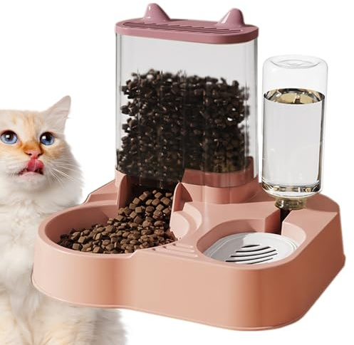 Automatisk hundmatare | Anti-spets hundmatare kattmatautomat | stor kapacitet matförvaringsbehållare, automatisk hundmatskål, husdjurstillbehör