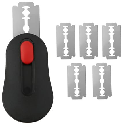 Gosknor Bread Scoring Tool, Extractible et Magnétique Outil à Pain avec 5 Lames de Rasoir Acier Inoxydable Couteau Coupe-Pâte Outil Marquage du Levain pour Fournitures Fabrication Pain