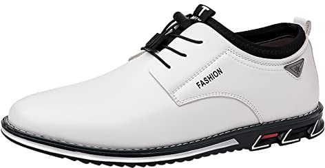 Zapatos de negocios ortopédicos para hombre Zapatos de traje cómodos Zapatos de cuero ligero Oxford con parte superior de cuero Mocasines de moda Mocasines con cordones Zapatos deportivos de charol