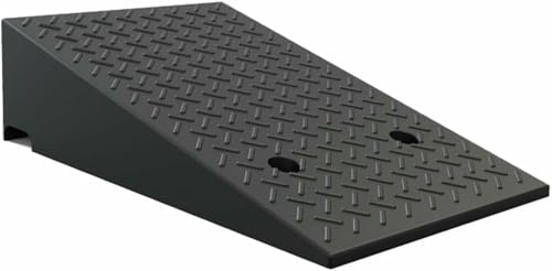 LASDERTV Rampa di Soglia Pesante, Rampe di Marciapiede, Rampa di Carico in Gomma per Carrello Elevatore, Auto, Sedia A Rotelle, Bicicletta, Marciapiede E Garage (Altezza 11 Cm / 4,3 Pollici)