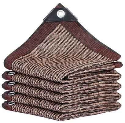 Telo parasole di alta qualità al 90% con occhielli – Copertura versatile per pergola, serra, telone in rete, per patio, giardino e cortile (7 x 11 m)