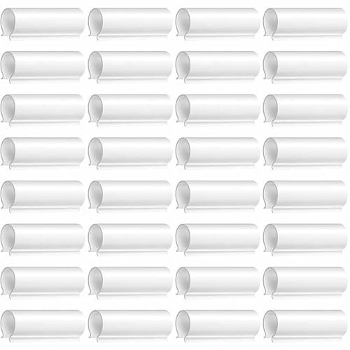 Opatiny Morsetti a scatto per telai di serre in PVC, set da 32 pezzi, compatibili con tubi da 12,7 a 38 mm, ideali per coperture di file, scudi per uccelli e montaggio di rifugi