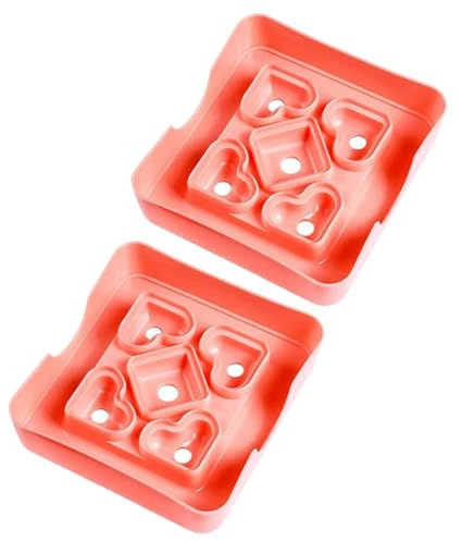 SAFIGLE Stampi in Plastica per Sandwich a Forma di Cuore 2 Pezzi Mini Stampi Creativi per Panini Fatti in Casa Accessori per Spuntini e Feste All’Aperto