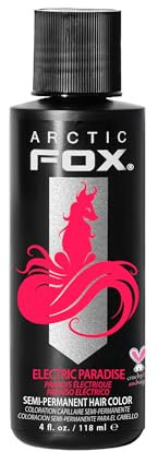 ARCTIC FOX Vegan and Cruelty-Free Semi-Permanent Hair Color Dye (4 Fl Oz, ELECTRIC PARADISE)