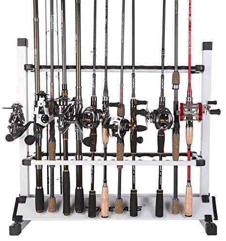 One Bass Angelrutenhalter, Metalllegierung, tragbar, Angelrutenhalter für alle Arten Angelrutenhalter, hält bis zu 24 Ruten