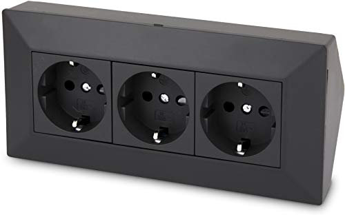 Bloc multiprises (3 prises) Prise d'angle - 230 V 16 A 3600 W