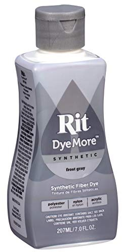 Rit DyeMore Liquid Fabric Dye for Synthetic Fabrics 207ml - 13 Colours (Frost Grey)