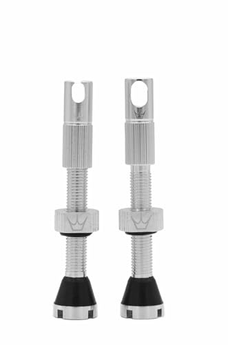 Peaty's X Chris King MK2 Tubeless Ventil Presta - Integrierter Speichenschlüssel & Ventilkernentfernungskappen, Mountainbike, Rennrad Fahrrad Reifen, Kompatibel einfügen, 7075 Aluminium