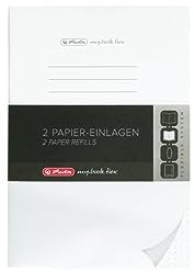 Herlitz 50034147 Refill für Notizheft flex, A5, 2 x 40 Blatt punktiert, 1 Stück, Weiß