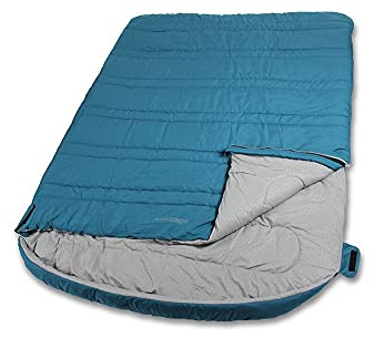 Outdoor Revolution Sun Star Double 400 Camping Sleeping Bag - Blue Coral