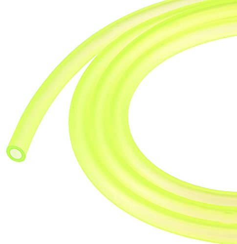 sourcing map 5mm x 8mm Petrol Fuel Line Hose 10ft for Chainsaws Lawn Mower String Trimmer Blowers Small Engines, Yellow