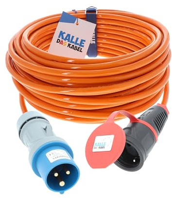 CEE Adapterleitung Kalle Blue Extreme Signal CEE auf SCHUKO 3G 2,5mm² 10 Meter