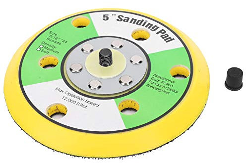 Runde Schleifplatte, 12,7 cm, 6 Löcher, Polierpad, Halter, Poliermaschine, Tablett, Ersatzscheibenbasis