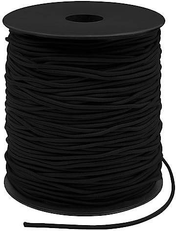 Uiopa Gummiband für Armbänder, 1,5mm x 100m Gummiband Rund Gummifaden Perlenschnur, Elastische Schnur Gummibänder für Armbänder, Halsketten, Perlenarbeiten, Schmuckherstellung, DIY Handwerk