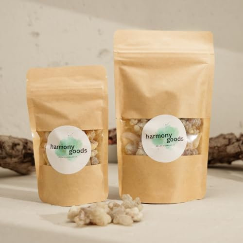 Weihrauch Oman 100g zum Räuchern - Premium Boswellia Sacra - Grey Hojari für Entspannung & Stressabbau, Meditation, Yoga - Beste Bio Qualität