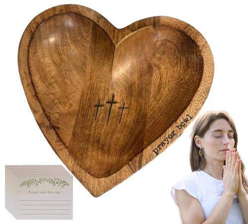 Decorative Heart Bowl - Food Storage Container, Dessert Plate | Multipurpose Serving Tray for Appetizers, Desktop Snack Bowl, Heart Shaped Food for Bedroom Dressers, Bedside Tables, 10.4 x 10.4 x 1.9