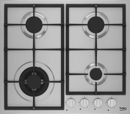 Beko HIYG 64225 SXO piano cottura Acciaio inox Da incasso 60 cm Gas 4 Fornello(i)