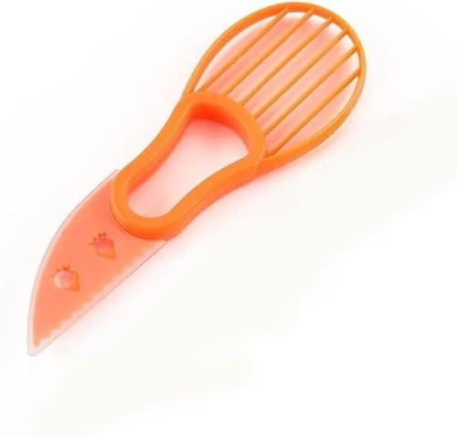 TJLVYCNB For Cocina 3 en 1 Cortador de Aguacate Shea Corer Mantequilla Pelador de Frutas Cortador Separador de Pulpa Cocina Herramientas de Vegetales Utensilios de Cocina Cuchillo de plástico pelador