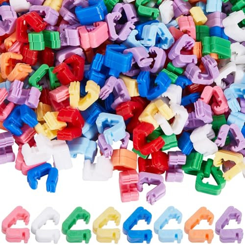 SUNNYCLUE 200Pcs Balloon Clips V Shape Balloon Arch Clips Balloon Tie Tool Colorful Balloon Clamps Balloon Clip Holders Plastic Balloon Ties Clips Tool for Wedding Christmas Birthday Party Decoration