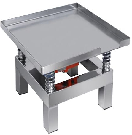 Table Vibrante pour Béton 35X35CM, Petit Banc D'essai Vibrant, Plate-Forme Vibrante en Acier Inoxydable pour Plâtre, avec Moteur en Cuivre, Capacité De Charge De 10 Kg
